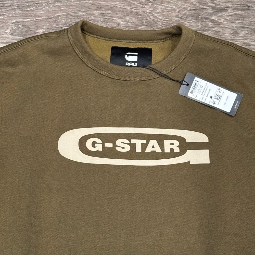 G-Star Raw Men's Olive Green Sweater  sz M - Picture 2 of 3